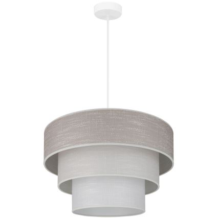 Brilagi - Пендел ALASKA LUNETA 1xE27/15W/230V Ø 45 см сив/кремав