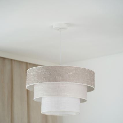 Brilagi - Пендел ALASKA LUNETA 1xE27/15W/230V Ø 45 см сив/кремав