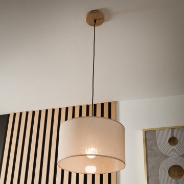 Brilagi - Пендел ANTHONY 1xE27/60W/230V дъб/бежов
