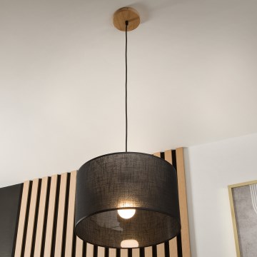 Brilagi - Пендел ANTHONY 1xE27/60W/230V дъб/черен