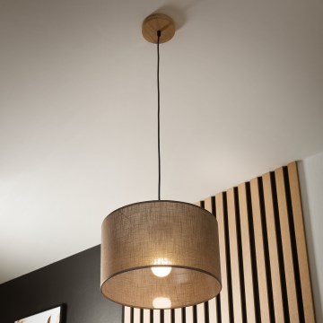 Brilagi - Пендел ANTHONY 1xE27/60W/230V дъб/кафяв