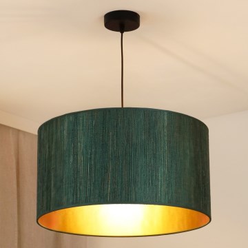 Brilagi - Пендел BOSTON ROLLER 1xE27/15W/230V Ø 45 см слама зелен/златист