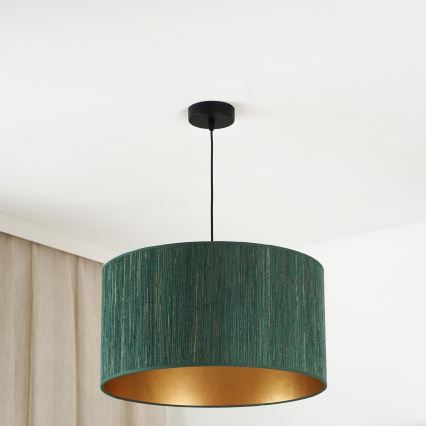 Brilagi - Пендел BOSTON ROLLER 1xE27/15W/230V Ø 45 см слама зелен/златист