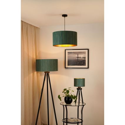 Brilagi - Пендел BOSTON ROLLER 1xE27/15W/230V Ø 45 см слама зелен/златист