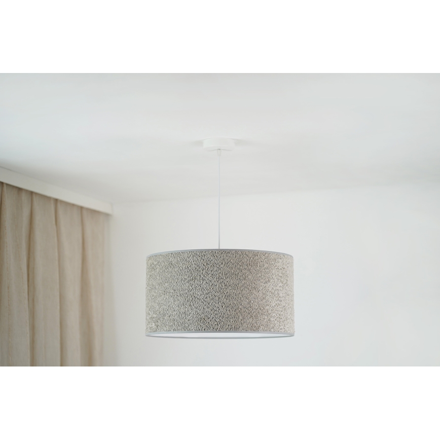 Brilagi - Пендел BOUCLE ROLLER 1xE27/15W/230V Ø 45 см сив