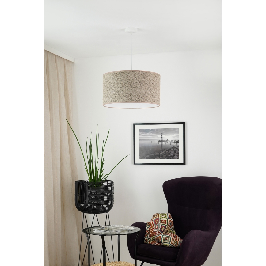 Brilagi - Пендел BOUCLE ROLLER 1xE27/15W/230V Ø 45 см кафяв
