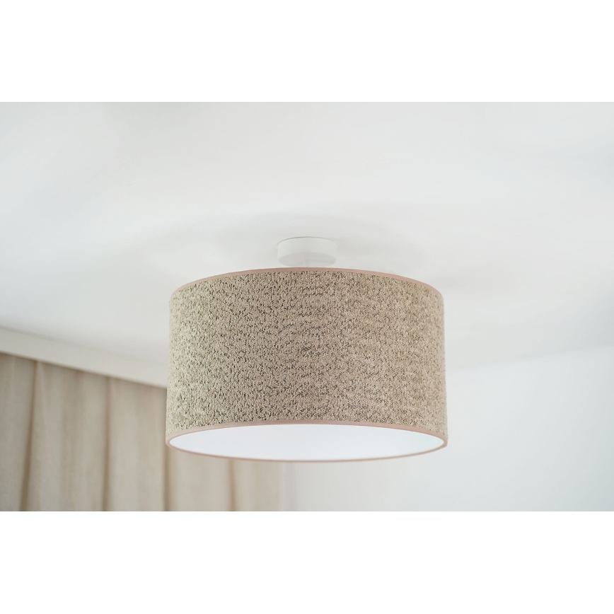 Brilagi - Пендел BOUCLE ROLLER 1xE27/15W/230V Ø 45 см кафяв
