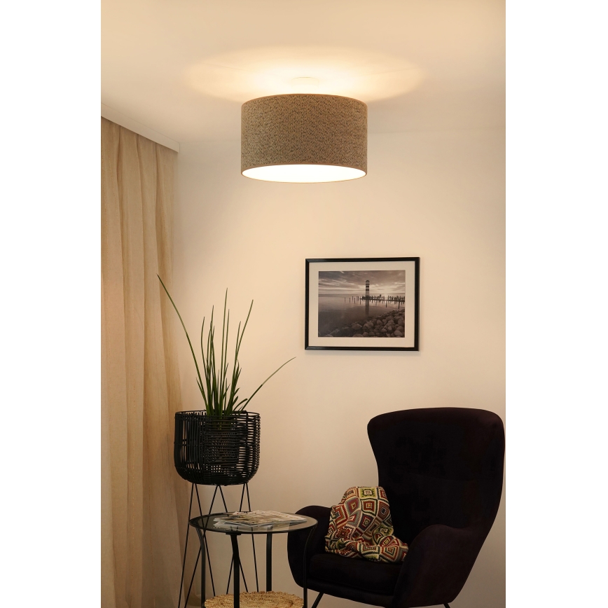 Brilagi - Пендел BOUCLE ROLLER 1xE27/15W/230V Ø 45 см кафяв