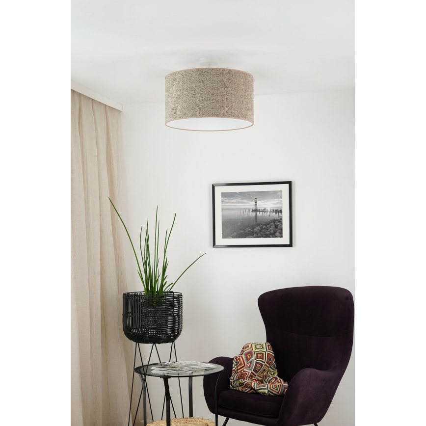 Brilagi - Пендел BOUCLE ROLLER 1xE27/15W/230V Ø 45 см кафяв