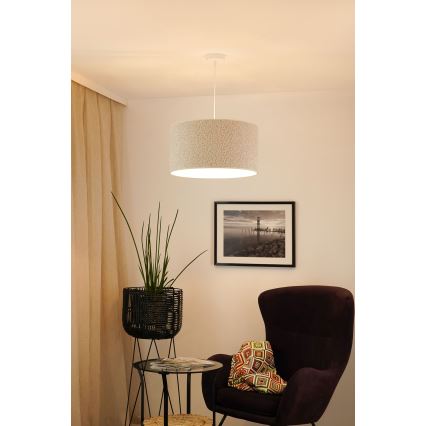 Brilagi - Пендел BOUCLE ROLLER 1xE27/15W/230V Ø 45 см кремав