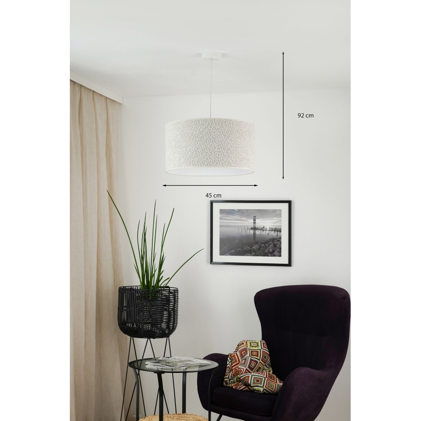 Brilagi - Пендел BOUCLE ROLLER 1xE27/15W/230V Ø 45 см кремав