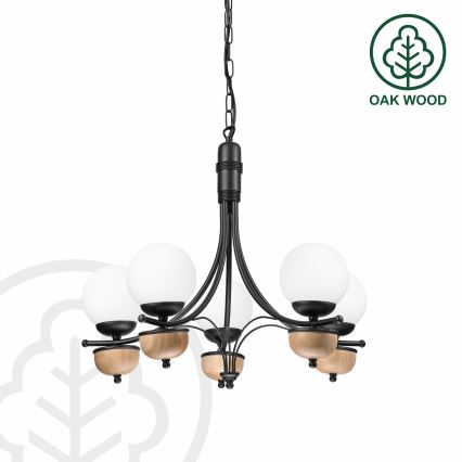Brilagi - Пендел COTTAGE 5xG9/40W/230V бук/бял