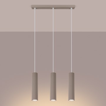 Brilagi - Пендел CRESTO 3xGU10/10W/230V таупе