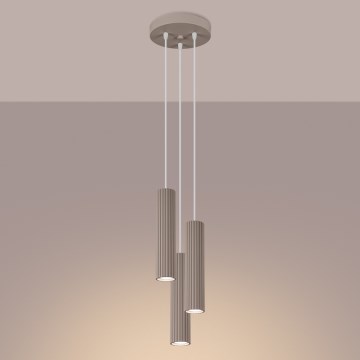 Brilagi - Пендел CRESTO 3xGU10/10W/230V таупе