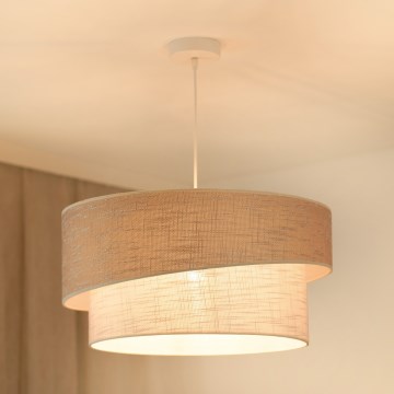 Brilagi - Пендел DOVER SHINE 1xE27/15W/230V Ø 50 см сив/кремав