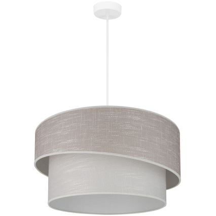 Brilagi - Пендел DOVER SHINE 1xE27/15W/230V Ø 50 см сив/кремав