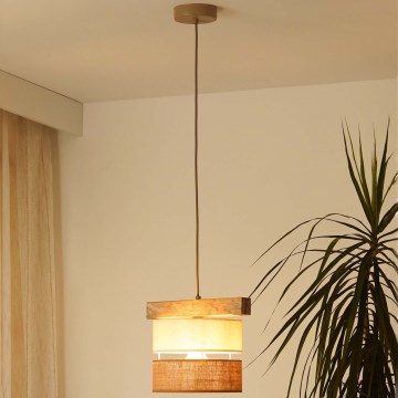 Brilagi - Пендел FOREST 1xE27/15W/230V бор/бежов/кремав