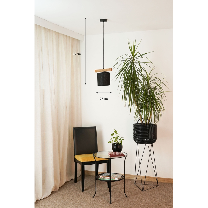 Brilagi - Пендел FOREST 1xE27/15W/230V бор/черен