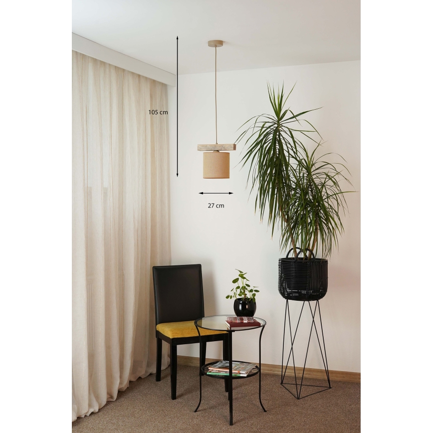 Brilagi - Пендел FOREST 1xE27/15W/230V бор/кафяв