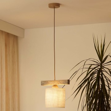 Brilagi - Пендел FOREST 1xE27/15W/230V бор/кафяв/кремав