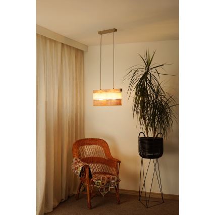 Brilagi - Пендел FOREST 2xE27/15W/230V бор/бежов/кремав