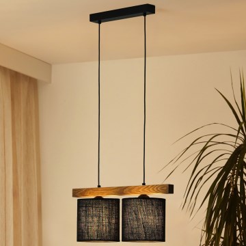 Brilagi - Пендел FOREST 2xE27/15W/230V бор/черен