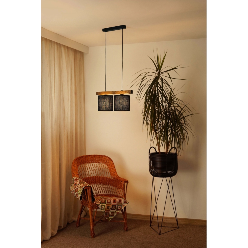 Brilagi - Пендел FOREST 2xE27/15W/230V бор/черен
