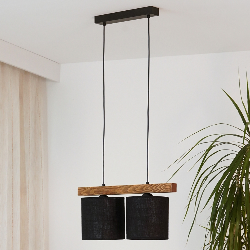 Brilagi - Пендел FOREST 2xE27/15W/230V бор/черен