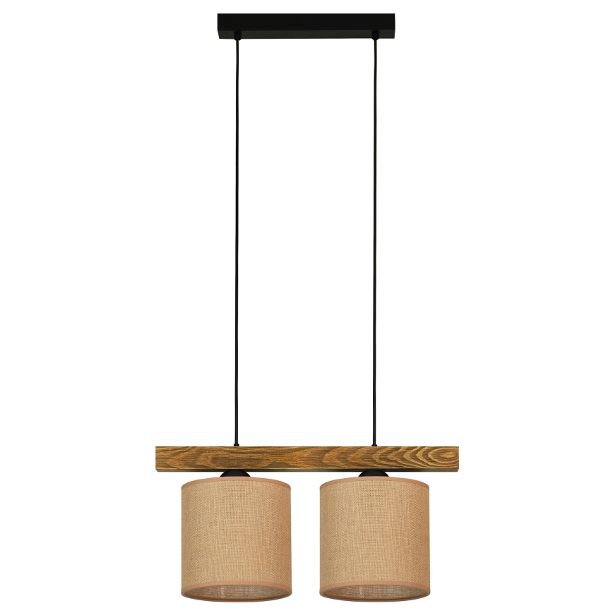 Brilagi - Пендел FOREST 2xE27/15W/230V бор/кафяв/черен