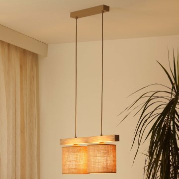 Brilagi - Пендел FOREST 2xE27/15W/230V бор/кафяв