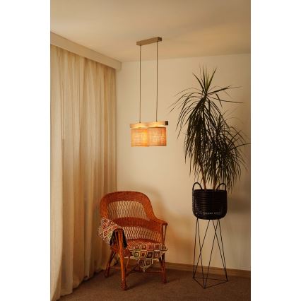 Brilagi - Пендел FOREST 2xE27/15W/230V бор/кафяв