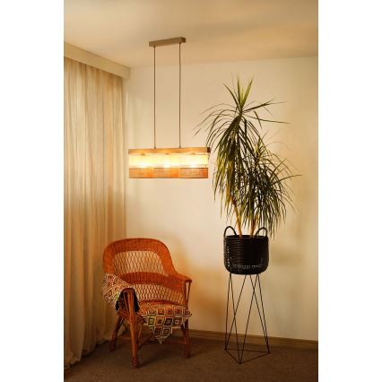 Brilagi - Пендел FOREST 3xE27/15W/230V бор/бежов/кремав
