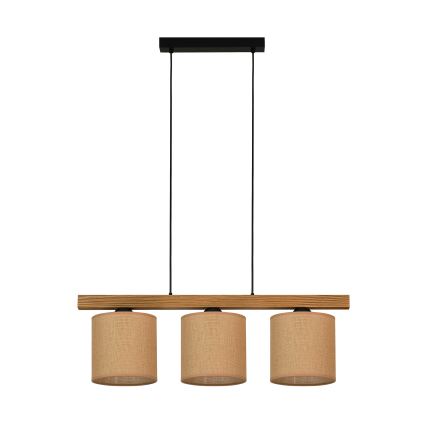 Brilagi - Пендел FOREST 3xE27/15W/230V бор/кафяв/черен