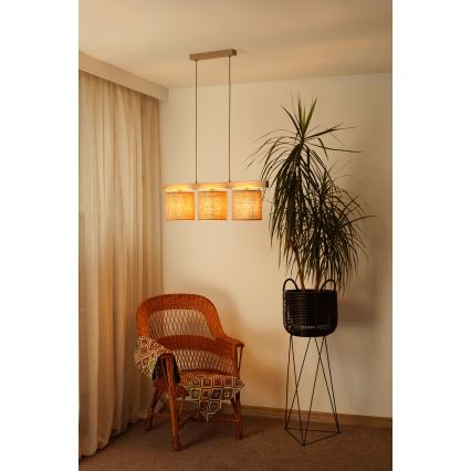 Brilagi - Пендел FOREST 3xE27/15W/230V бор/кафяв