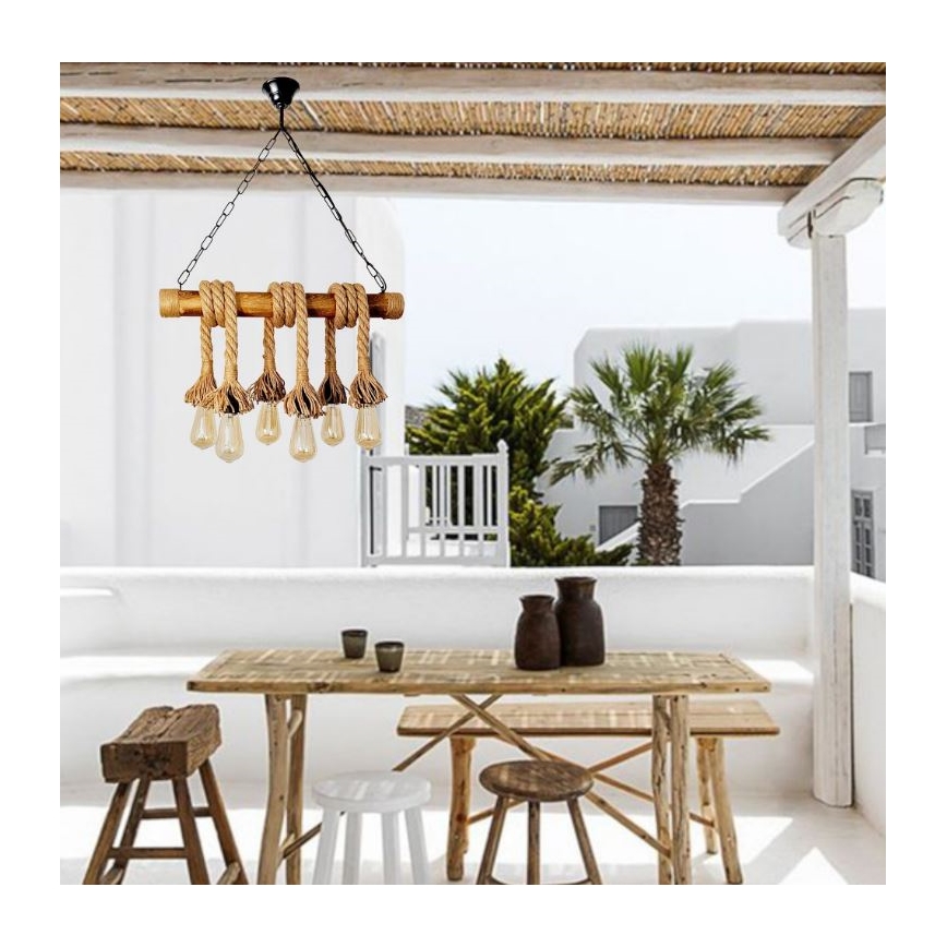 Brilagi - Пендел KOS 6xE27/60W/230V бук