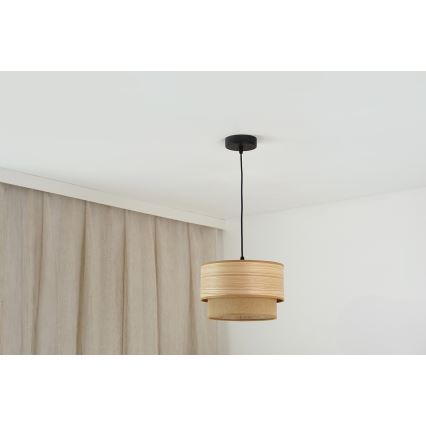 Brilagi - Пендел MONTANA BOHO 1xE27/15W/230V Ø 25 см кафяв/черен
