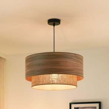 Brilagi - Пендел MONTANA BOHO 1xE27/15W/230V Ø 45 см кафяв/черен