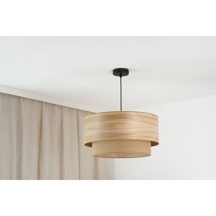 Brilagi - Пендел MONTANA BOHO 1xE27/15W/230V Ø 45 см кафяв/черен