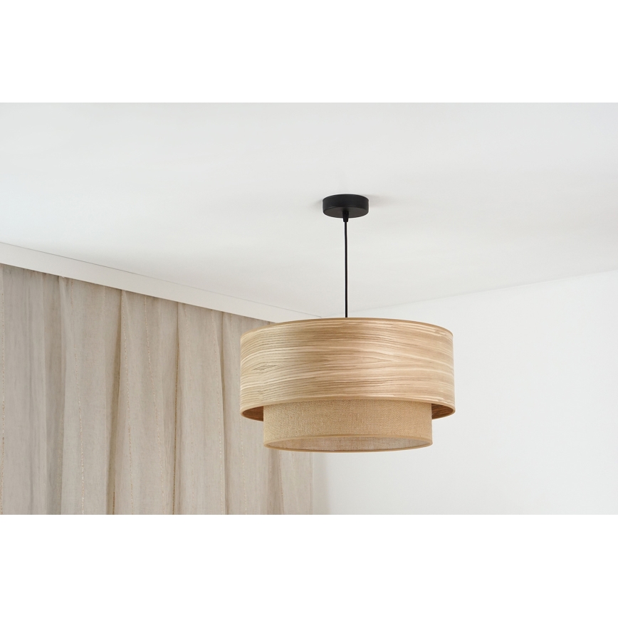 Brilagi - Пендел MONTANA BOHO 1xE27/15W/230V Ø 45 см кафяв/черен