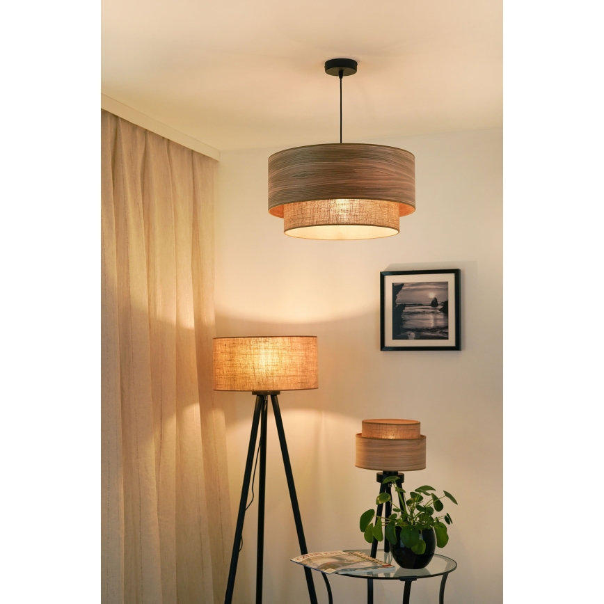 Brilagi - Пендел MONTANA BOHO 1xE27/15W/230V Ø 45 см кафяв/черен