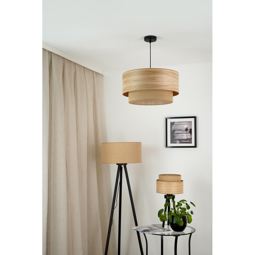 Brilagi - Пендел MONTANA BOHO 1xE27/15W/230V Ø 45 см кафяв/черен