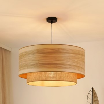 Brilagi - Пендел MONTANA BOHO 1xE27/15W/230V Ø 60 см кафяв/черен