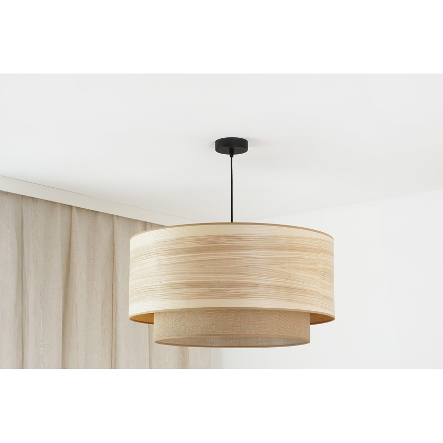 Brilagi - Пендел MONTANA BOHO 1xE27/15W/230V Ø 60 см кафяв/черен