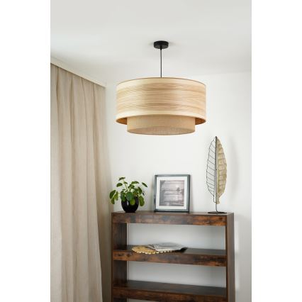 Brilagi - Пендел MONTANA BOHO 1xE27/15W/230V Ø 60 см кафяв/черен