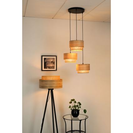 Brilagi - Пендел MONTANA BOHO 3xE27/15W/230V кафяв/черен
