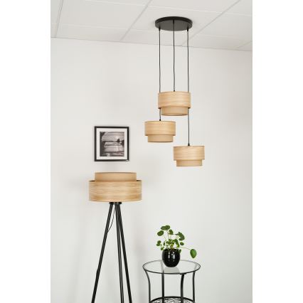 Brilagi - Пендел MONTANA BOHO 3xE27/15W/230V кафяв/черен