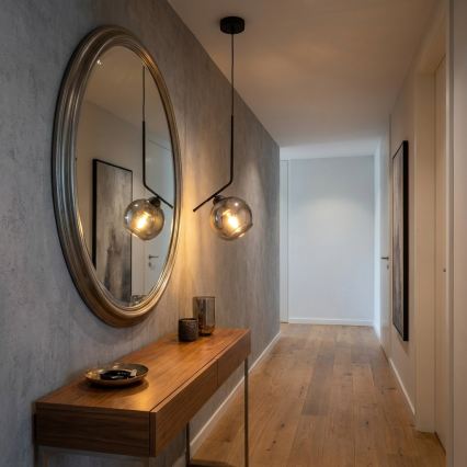 Brilagi - Пендел на кабел 1xE27/60W/230V черен/димно сив