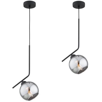 Brilagi - Пендел на кабел 1xE27/60W/230V черен/димно сив