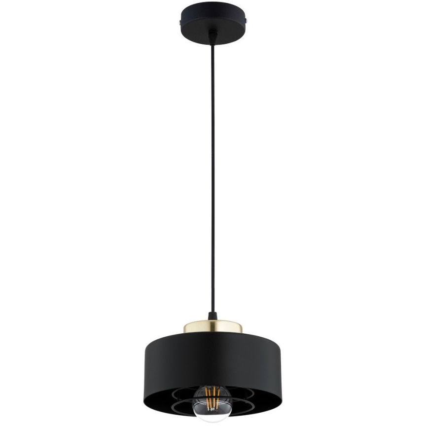 Brilagi - Пендел на кабел 1xE27/60W/230V, Ø 20 см, черен/златист
