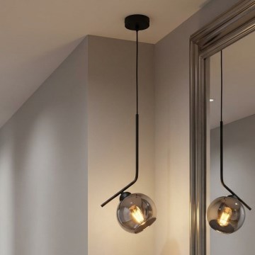 Brilagi - Пендел на кабел DIOR 1xE27/60W/230V черен/димно сив
